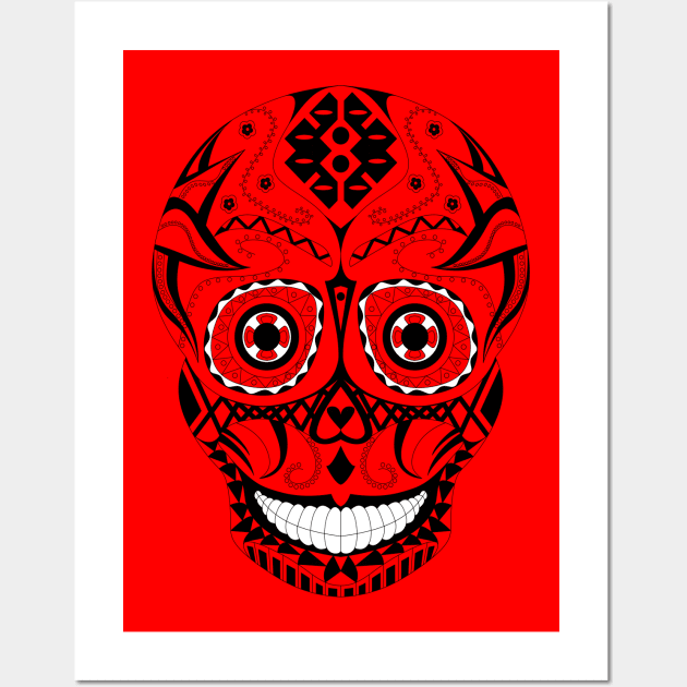 red skull Wall Art by jorge_lebeau